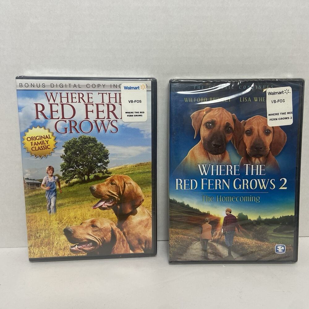 Where the Red Fern Grows DVD Movie Set, 1 And 2